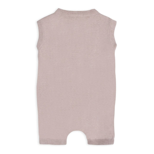 Viverano Paris Embroidered Baby Knit Romper, Organic Cotton