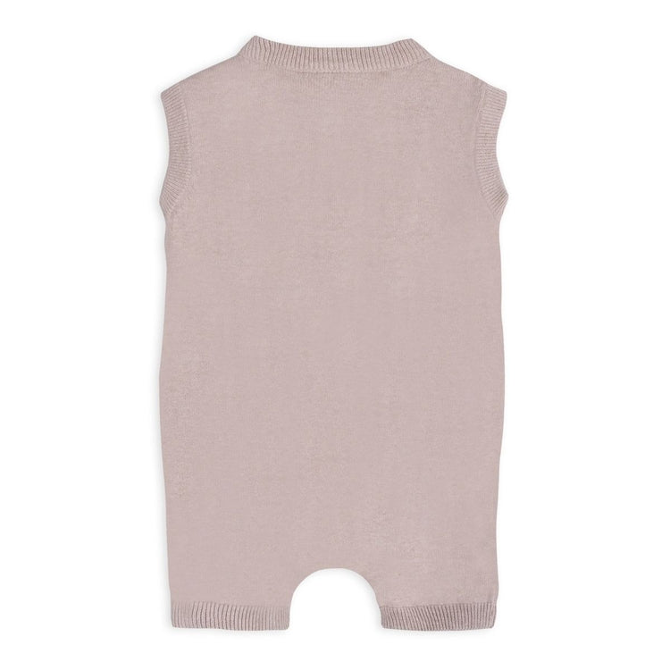 Viverano Paris Embroidered Baby Knit Romper, Organic Cotton