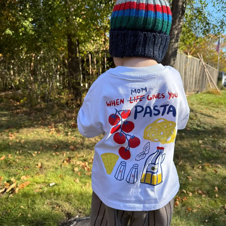 When Mom Gives You Pasta Tee (Organic Cotton) - Olive Sprout Kids