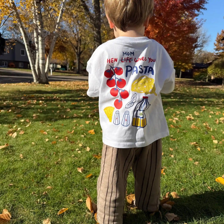 When Mom Gives You Pasta Tee (Organic Cotton) - Olive Sprout Kids