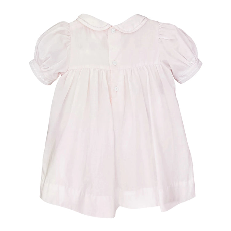 Dress with Pintucks and Featherstitching designed as a classic baby girl special occasion dress