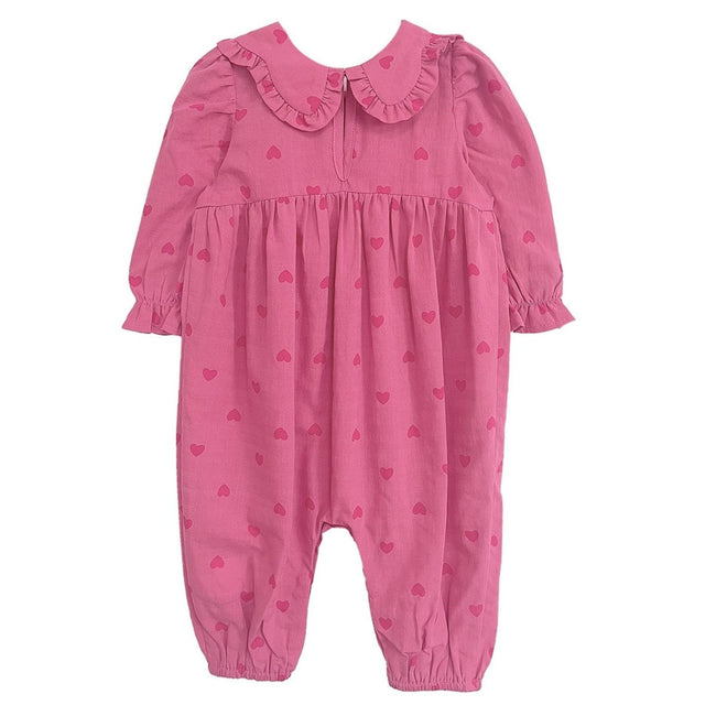 Baby Girl Pink Romper and Headband Set Cotton Blend Mabel and Honey