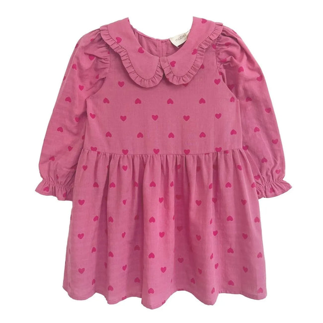 Perfect in Pink Hearts Dress featuring a playful heart design for girls