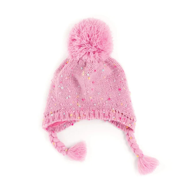 Pink Confetti Cutie Hat winter hat boutique baby girl girls 