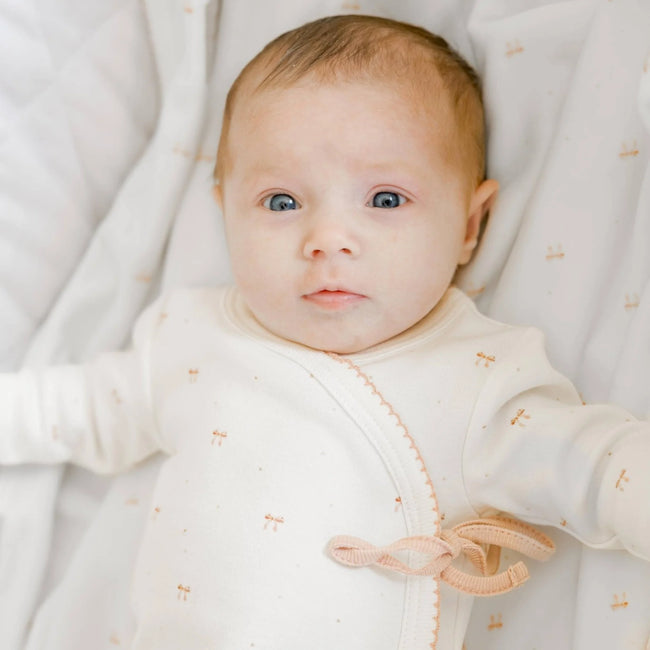 Pink Bow Wrap Layette Set - Olive Sprout Kids