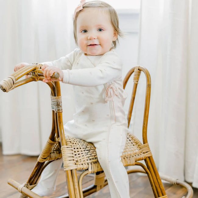 Pink Bow Wrap Layette Set - Olive Sprout Kids