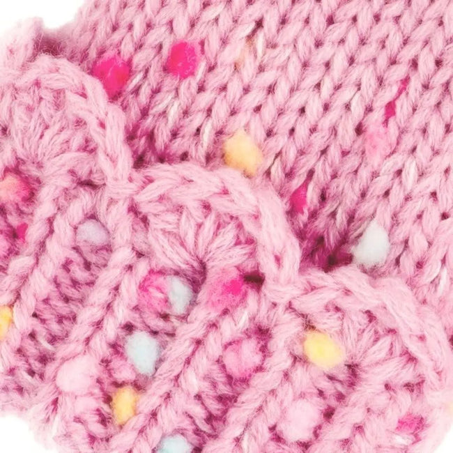 Pink Confetti Cutie Mittens for girls