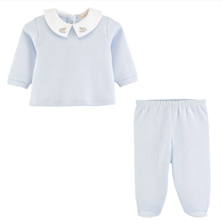 Rocking Horse Pima Jacquard Top and Pant Set 