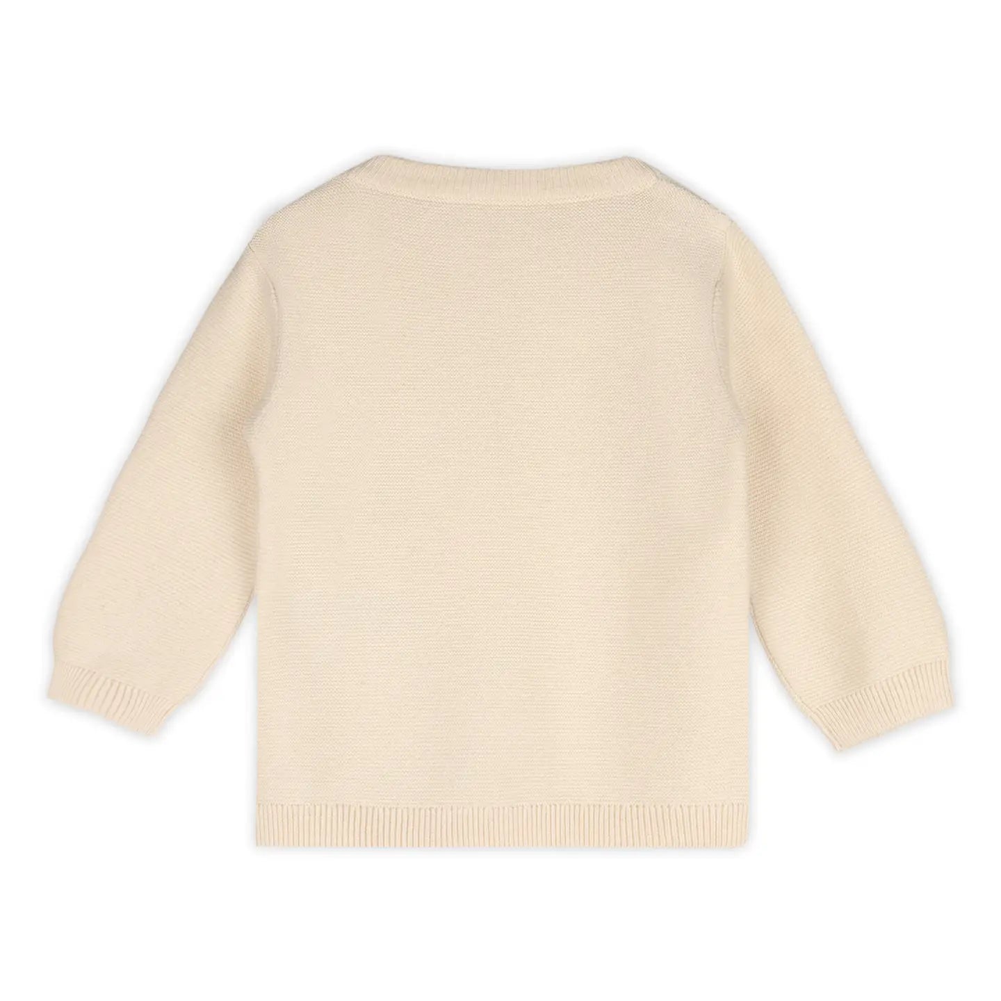 Organic Safari Appliqué Baby Pullover Sweater – Natural | Olive Sprout Kids