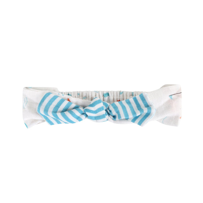 Baby Girl Organic Cotton Sailboat Bubble Romper & Headband | Viverano Organics | Olive Sprout Kids