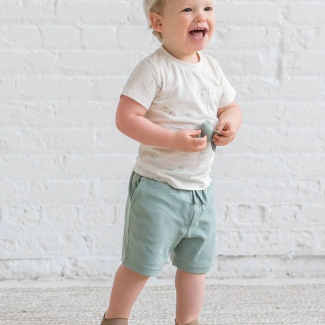 Jade Organic Cotton Shorts for Toddlers | Colored Organics