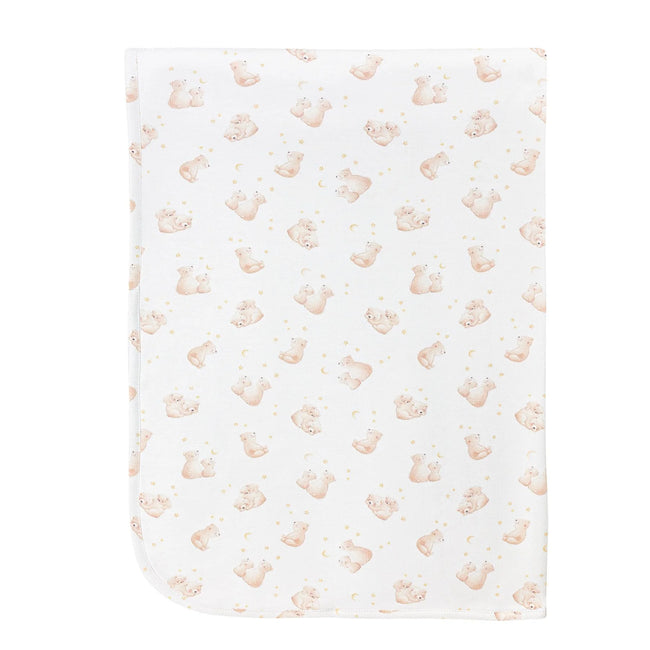 Teddy bear print newborn gown, blanket & hat gift set | Olive Sprout Kids