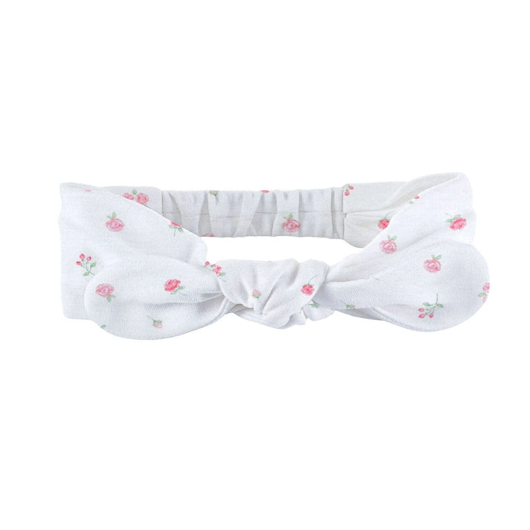 Baby Girl Pima Rosebud Zip Footie & Headband | Baby Club Chic