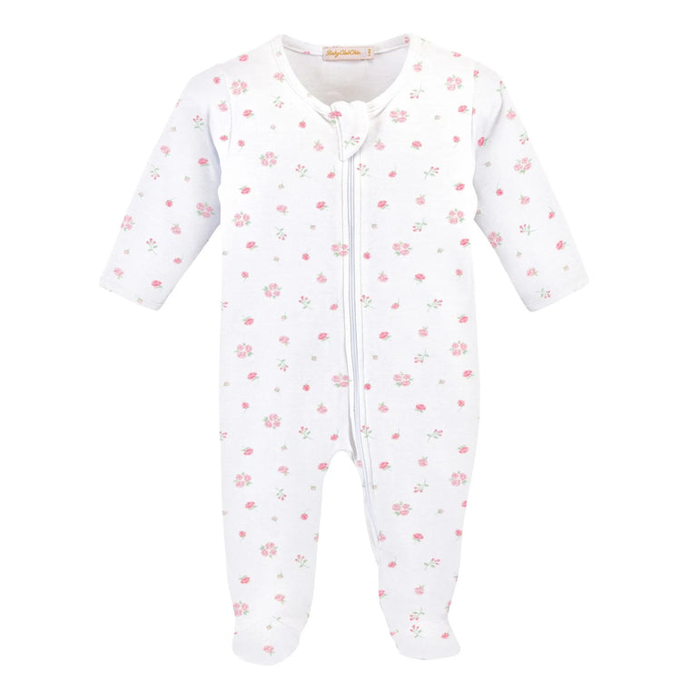 
                    
                      Baby Girl Pima Rosebud Zip Footie & Headband | Baby Club Chic
                    
                  