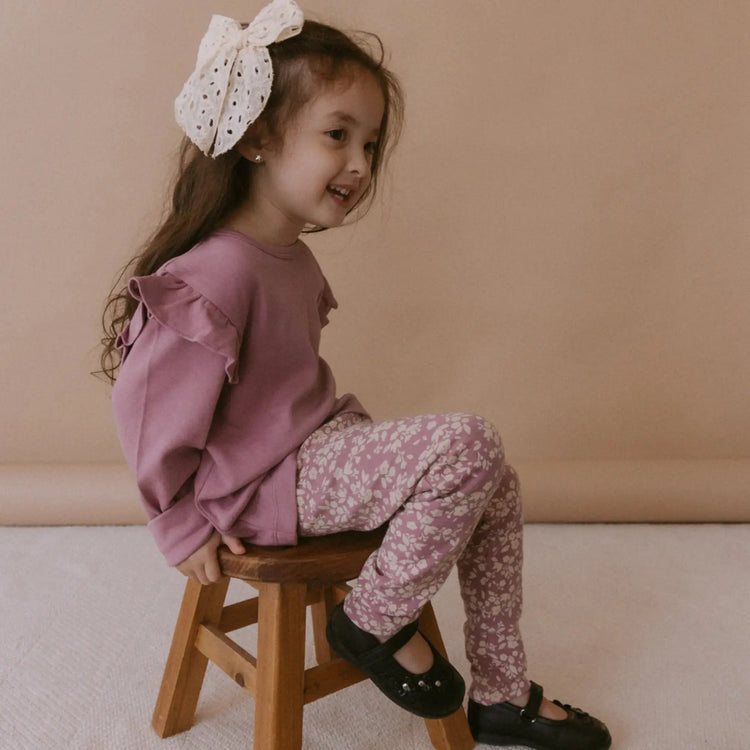 Ruffle Long Sleeve Top Set of 2 (Organic Cotton) toddler girls set 