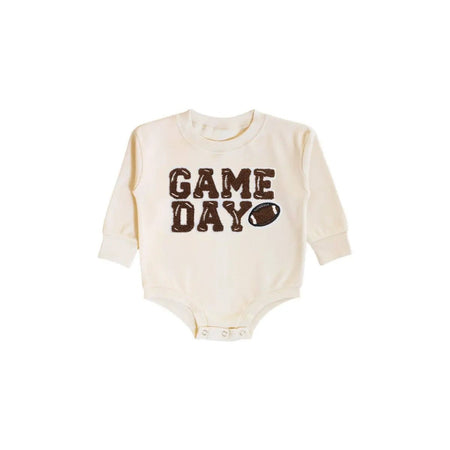 Game Day Patch Romper - Olive Sprout Kids