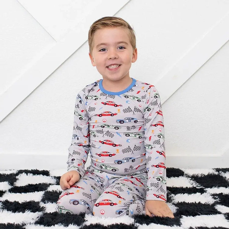 Turbo Tots Pajama bamboo set for toddler boys pajama set