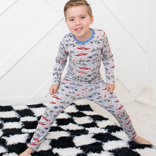 Cars Pajamas Toddler Boys 2T-10Y | Big Brother Racing Car PJs