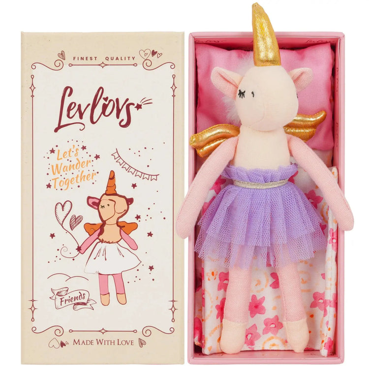 Unicorn Bella Doll in Keepsake Box | LEVLOVS | Olive Sprout Kids