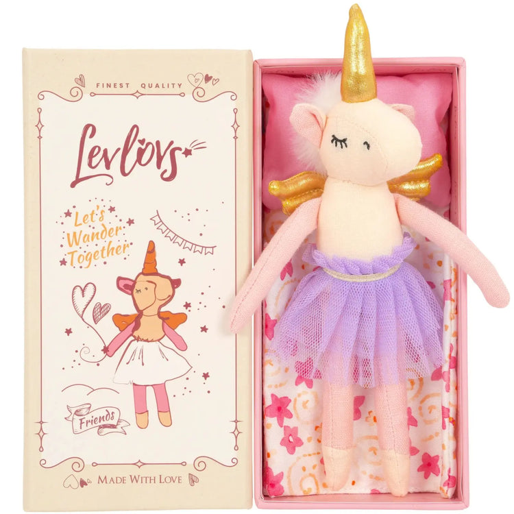 Unicorn Bella Doll in Keepsake Box | LEVLOVS | Olive Sprout Kids