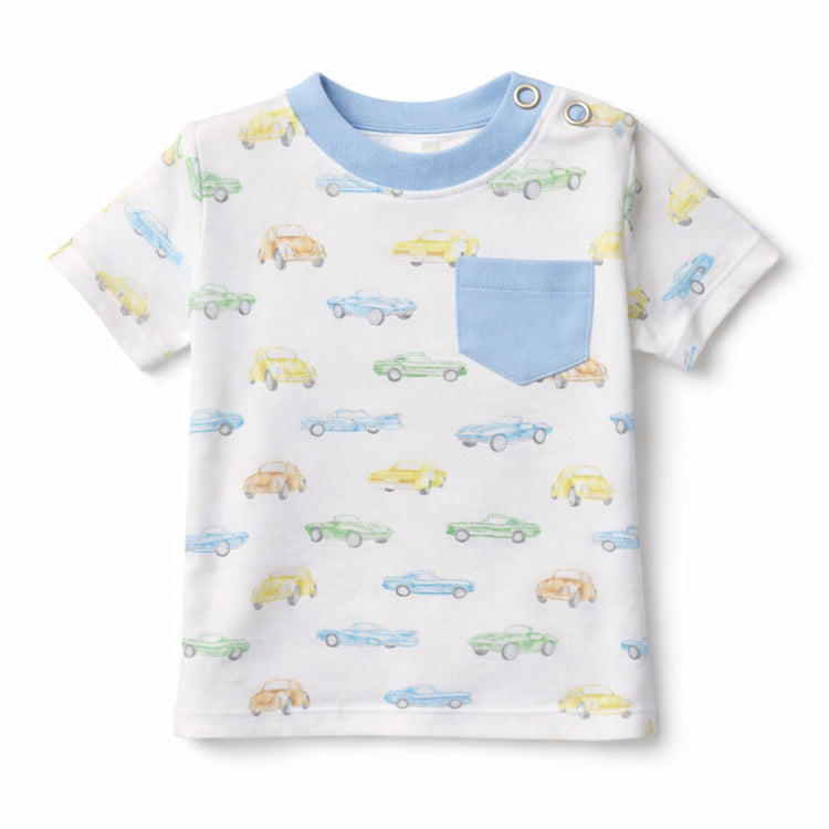 Baby boy vintage cars tee & shorts set | Olive Sprout Kids